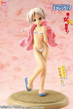 Emelenzia Beatrix Rudiger (White Swimsuit), Mamoru-kun Ni Megami No Shukufuku Wo!, Toy's Works, Pre-Painted, 1/8